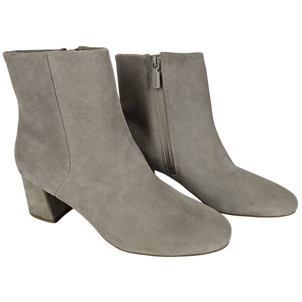BLONDO ALIDA WOMEN'S SUEDE LEATHER BOOTS – SIZE 8 – WATERPROOF – GRAY – NWT